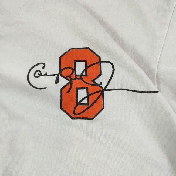 VTG 2001 Majestic MLB Orioles Cal Ripkin Jr cotton button up baseball shirt ms L - Picture 5 of 10